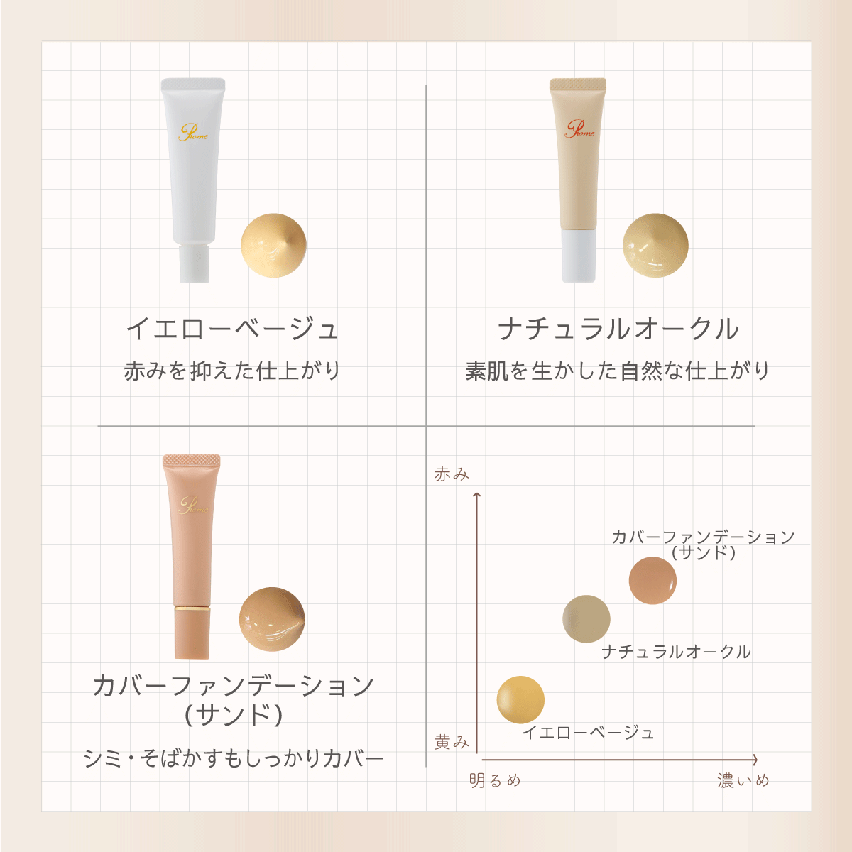 プロメ カバーファンデーション【サンド】